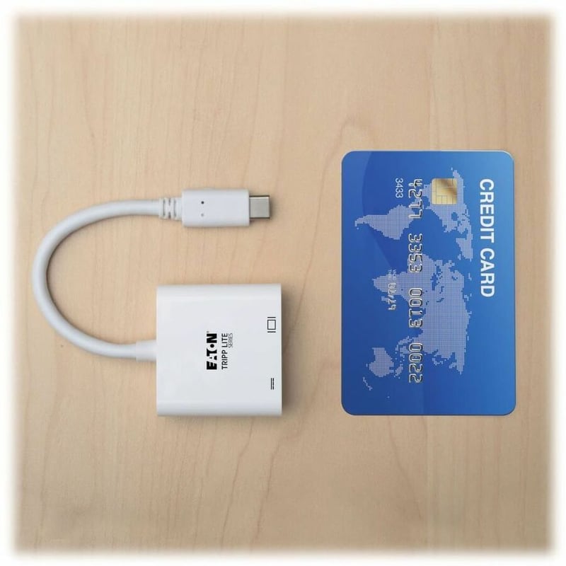 Tripp Lite by Eaton USB-C to DisplayPort Active Adapter Cable with Equalizer (M/F) UHD 8K HDR 60W PD Charging White 6 in. (15.2 cm) - Thumbnail 4