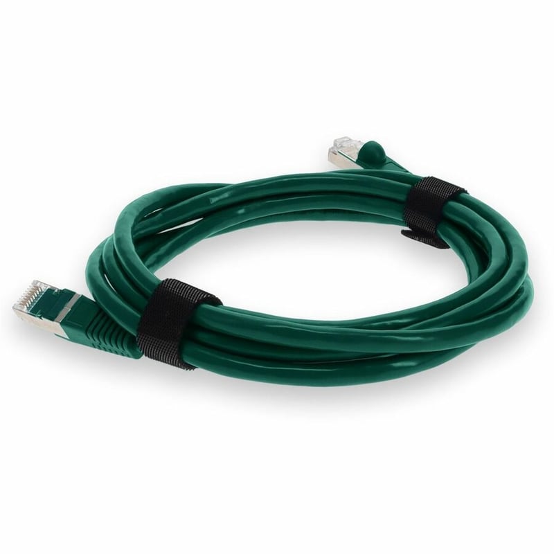 AddOn 3ft Green CAT 7 Shielded (S/FTP) PVC Ethernet Cable Snagless Bubble Boot RJ-45 M/M - Thumbnail 3
