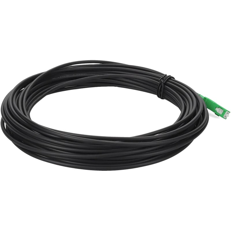 AddOn 20m ASC to ASC Black OS2 Simplex OFNR (Riser-Rated) SMF Fiber Outdoor Patch Cable - Thumbnail 5
