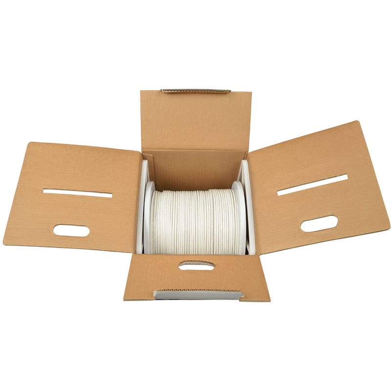 Eaton Tripp Lite Series Cat6 Gigabit Bulk UTP Stranded 24 AWG CMR PVC Cable, White, 1000 ft. (304.8 m) TAA - Thumbnail 4