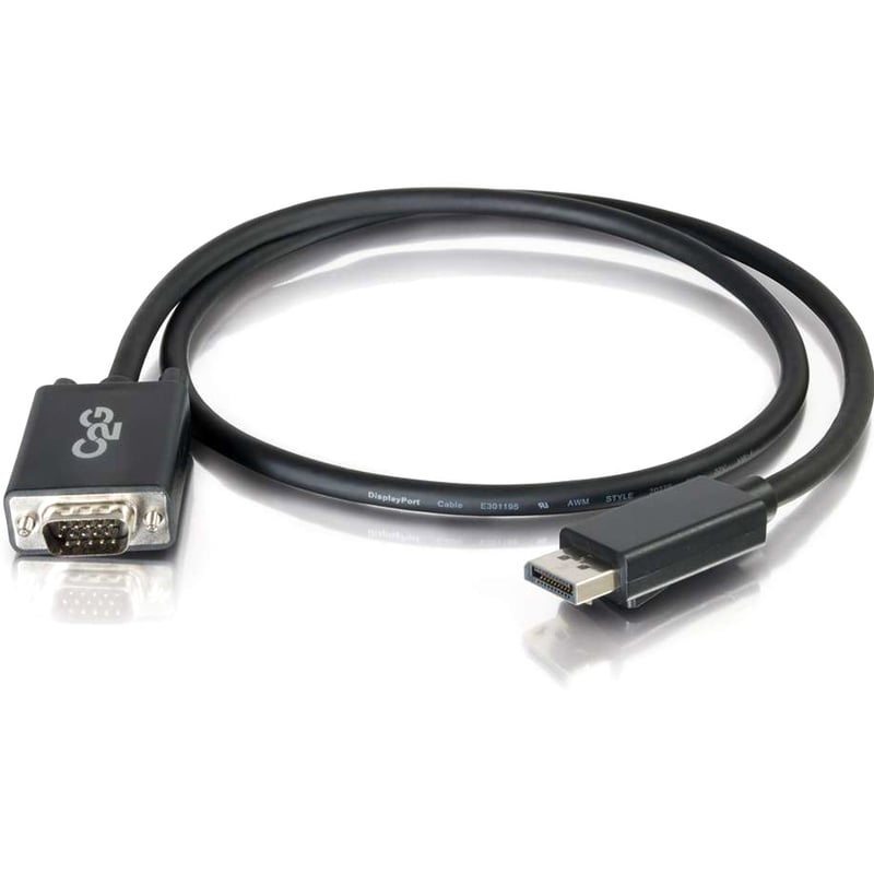 3M DISPLAYPORT TO VGA M/M BLK CABLE - Thumbnail 2