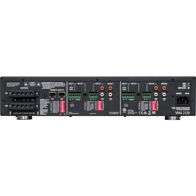 JBL Commercial VMA 2120 Amplifier - 240 W RMS - 2 Channel - Black - Thumbnail 2