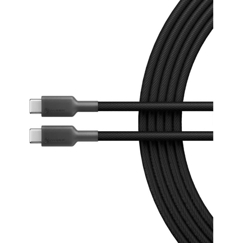ALOGIC Elements PRO USB-C to USB-C cable - Male to Male - 1m - USB 2.0 - 5A - 480Mbps - Black - Thumbnail 2