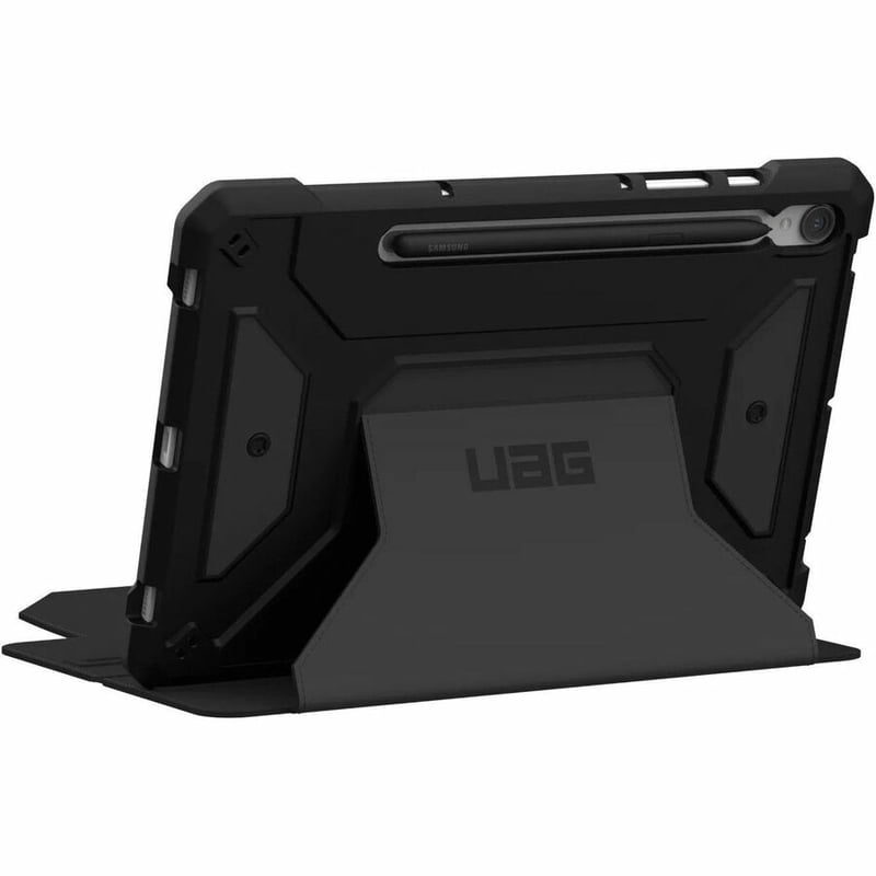 Urban Armor Gear Metropolis SE Rugged Carrying Case (Folio) for 11" Samsung Galaxy Tab S9 Tablet, Stylus - Black - Thumbnail 4