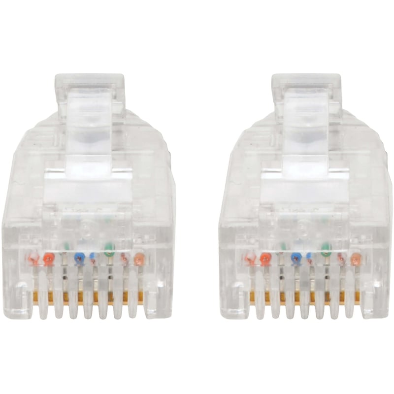 Eaton Tripp Lite Series Cat6 Gigabit Snagless Slim UTP Ethernet Cable (RJ45 M/M), PoE, Black, 8-in. (20.32 cm) - Thumbnail 3