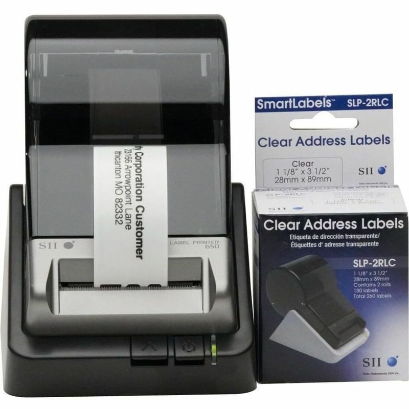 Seiko SLP-2RLC Clear Address Label - Thumbnail 1