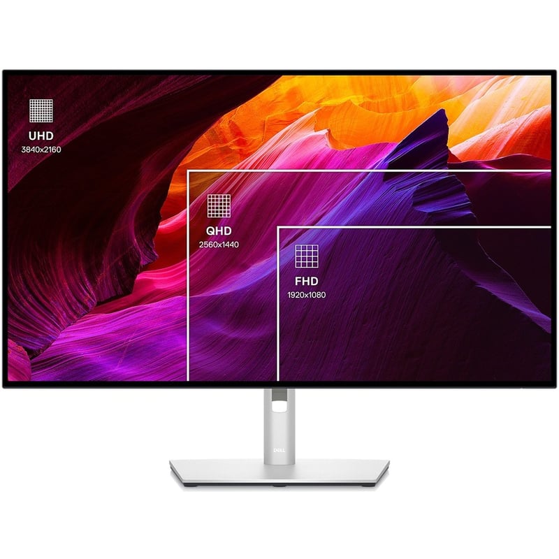 Dell UltraSharp U3223QE 32" Class 4K UHD LCD Monitor - 16:9 - Black, Silver - Thumbnail 5