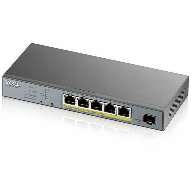 ZYXEL 5-port GbE Smart Managed PoE Switch with GbE Uplink - Thumbnail 2