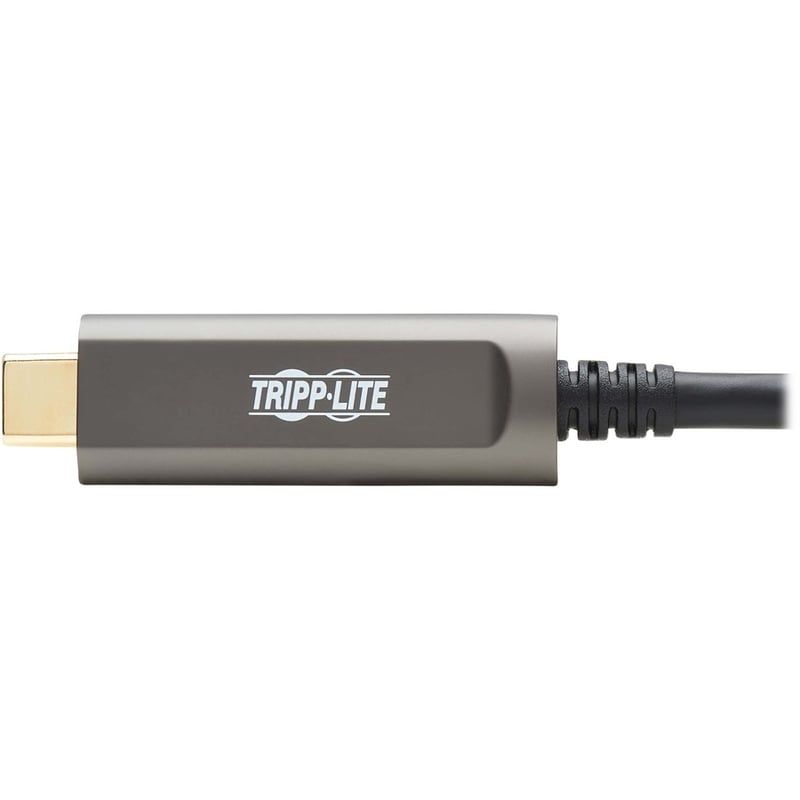 Tripp Lite by Eaton USB-C AOC Cable (M/M) - USB 3.2 Gen 2 (10 Gbps) Plenum-Rated Fiber Active Optical Cable - Data Only Black 30 m (98 ft.) - Thumbnail 4