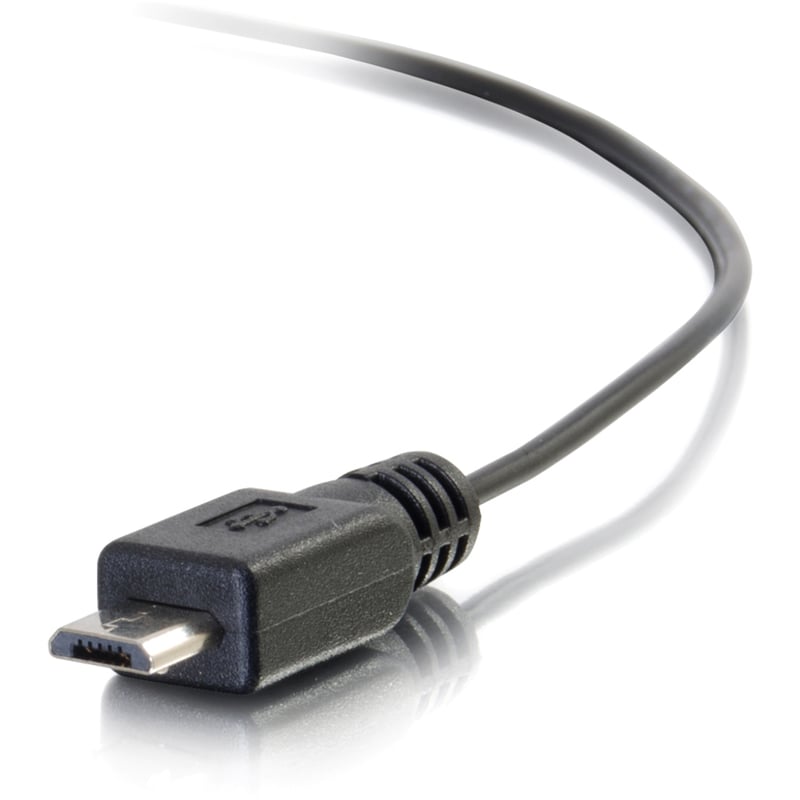 C2G 18 inch USB Charging Cable - USB A to USB Micro B - Phone Charging Cable - Thumbnail 2