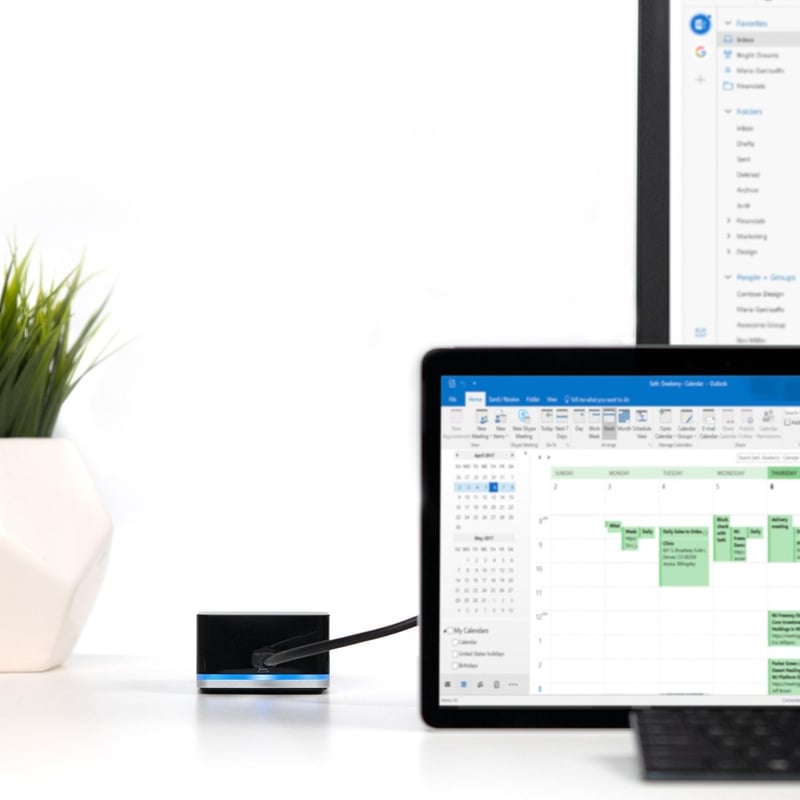 Plugable USB C Cube - Mini Docking Station, Compatible with Thunderbolt 3 Ports and Specific USB-C Systems - Thumbnail 4