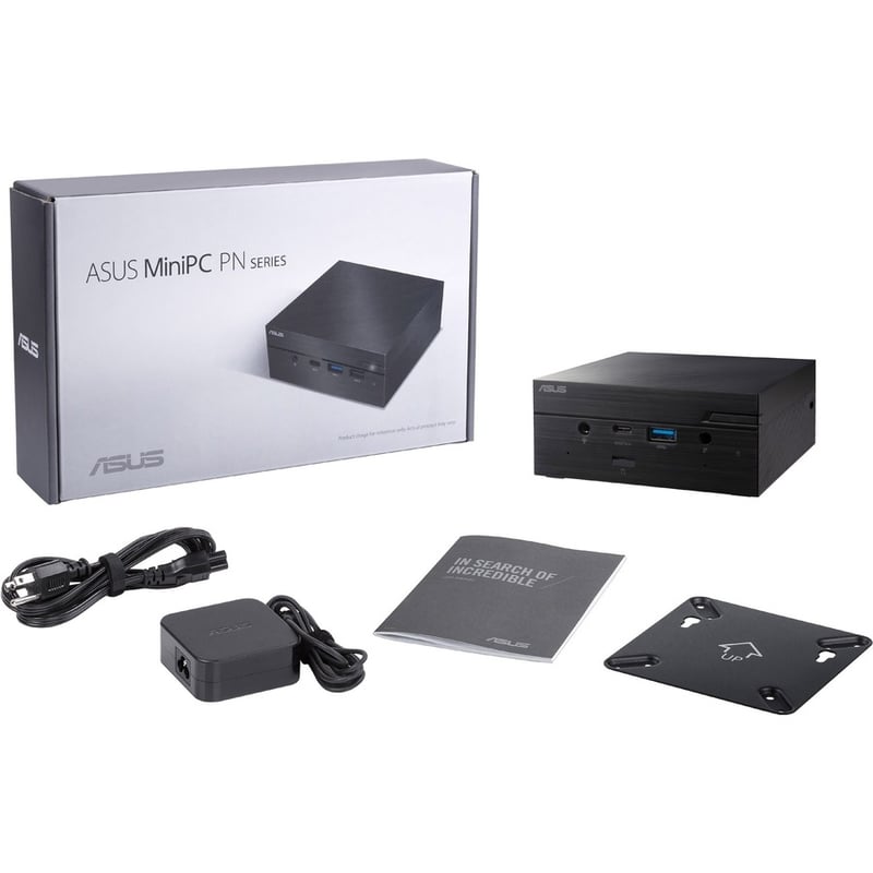 Asus PN50-BBR065MD Desktop Computer - AMD Ryzen 5 4500U Hexa-core (6 Core) DDR4 SDRAM - Mini PC - Black - Thumbnail 4