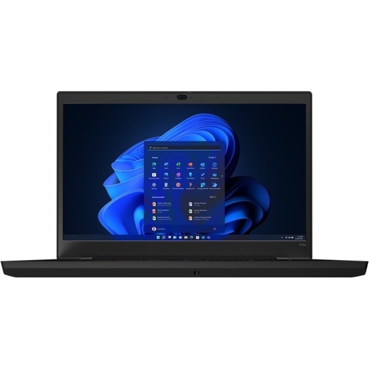 Lenovo ThinkPad P15v Gen 3 21EM004EUS 15.6" Mobile Workstation - Full HD - 1920 x 1080 - AMD Ryzen 5 PRO 6650H Hexa-core (6 Core) 3.30 GHz - 16 GB Total RAM - 512 GB SSD - Black - Thumbnail 2