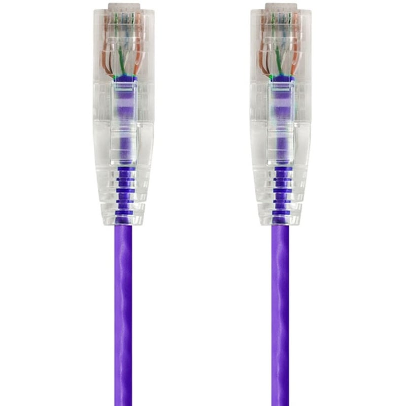 SLIMRUN CAT6 UTP CABLE-2FT PURPLE - Thumbnail 1