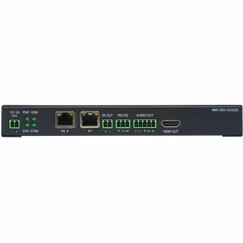AMX 4K60 H.26x/Dante AV-H Decoder - Thumbnail 4