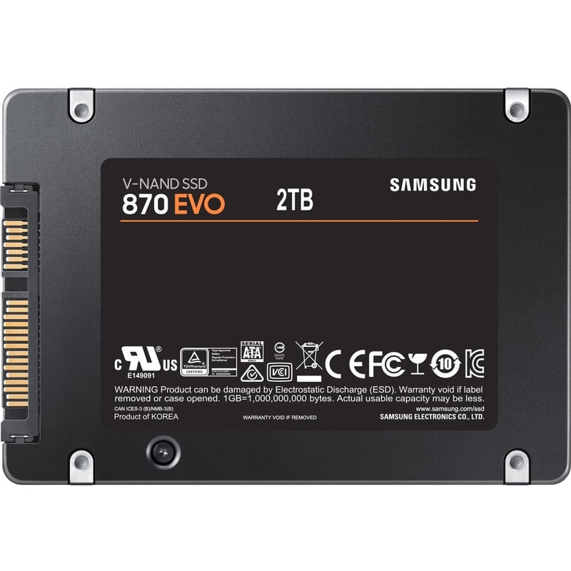 SAMSUNG 2TB 870 EVO SATA III 2.5 INTERNAL SSD
