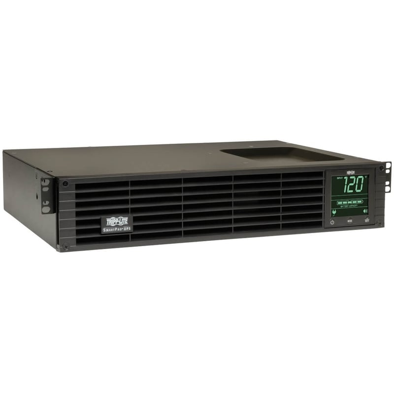 Tripp Lite by Eaton UPS SmartPro 120V 1kVA 800W Line-Interactive Sine Wave UPS 2U Rack/Tower Network Card Options LCD USB DB9 6 Outlets - Thumbnail 1