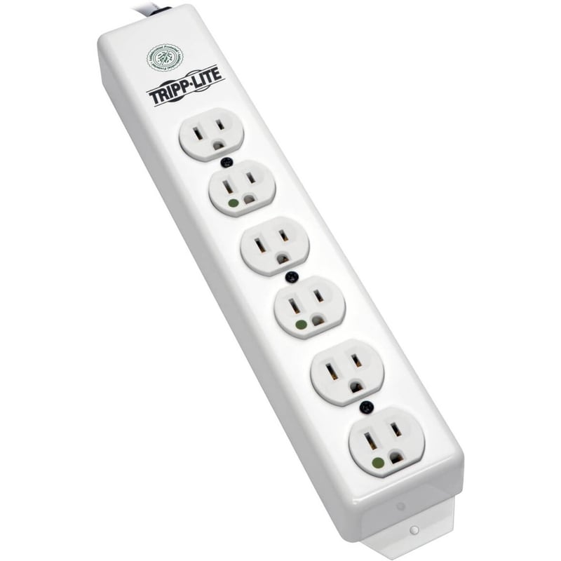 Tripp Lite by Eaton Safe-IT UL 1363 Medical-Grade Power Strip 6x Hospital-Grade Outlets Antimicrobial 15 ft. (4.57 m) Cord - Thumbnail 1