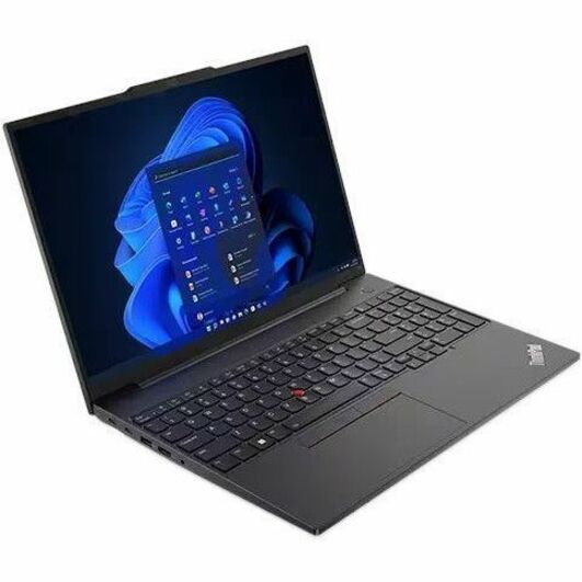 Lenovo ThinkPad E16 Gen 1 21JT001AUS 16" Touchscreen Notebook - WUXGA - 1920 x 1200 - AMD Ryzen 7 7730U Octa-core (8 Core) 2 GHz - 16 GB Total RAM - 8 GB On-board Memory - 512 GB SSD - Graphite Black