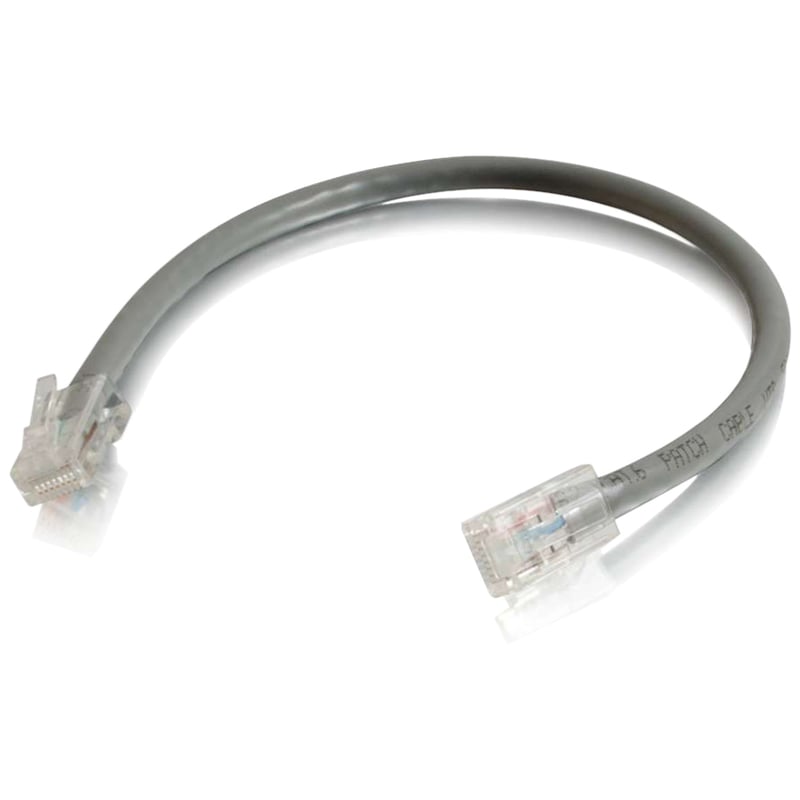 C2G 6in Cat6 Non-Booted Unshielded (UTP) Network Patch Cable - Gray - Thumbnail 1