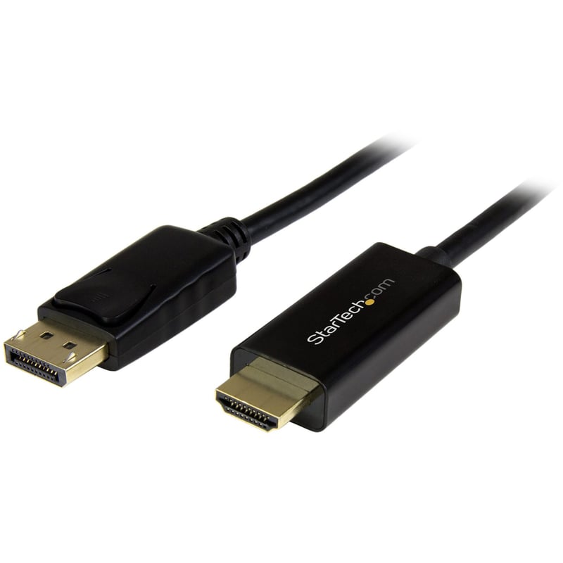 StarTech.com 3ft (1m) DisplayPort to HDMI Cable, 4K 30Hz Video, DP 1.2 to HDMI Adapter Cable Converter for HDMI Monitor/Display, Passive - Thumbnail 1
