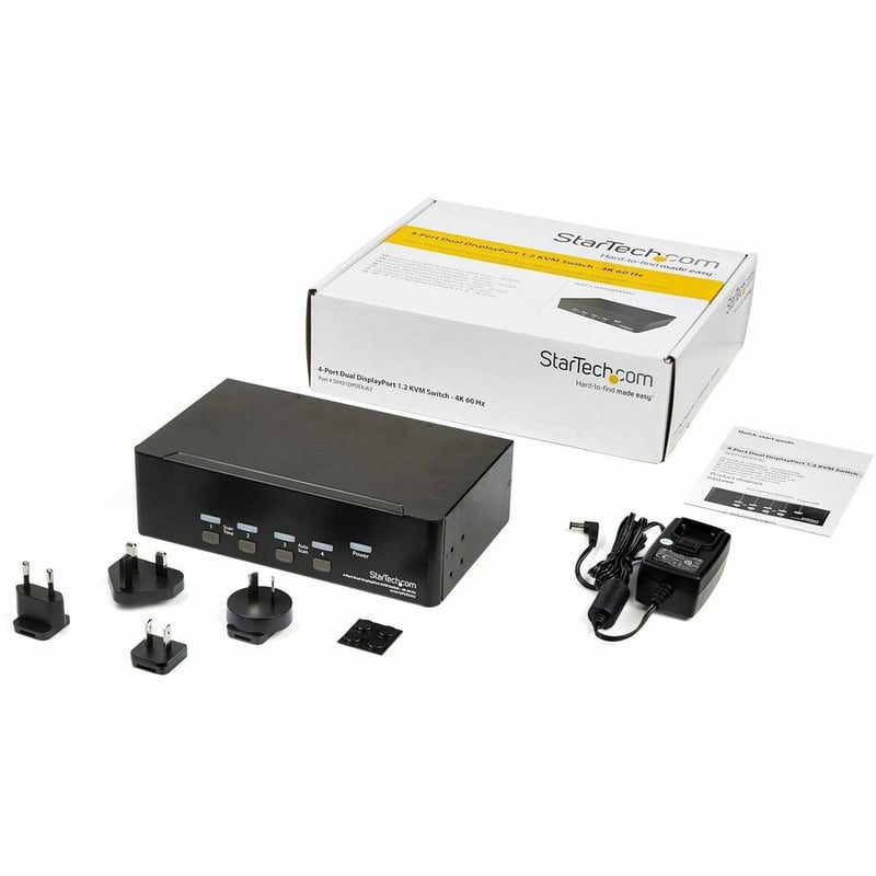 StarTech.com 4 Port Dual DisplayPort KVM Switch - DisplayPort 1.2 KVM - 4K 60Hz - Thumbnail 5