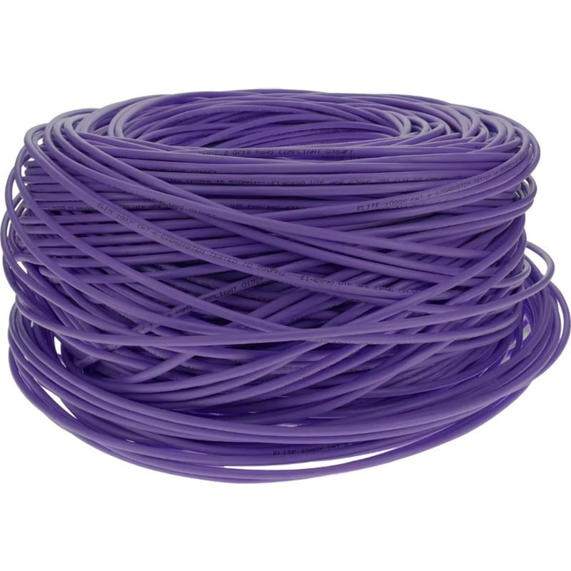 AddOn 1000ft Non-Terminated Purple CAT 6 Shielded PVC Bulk Cable - Thumbnail 5