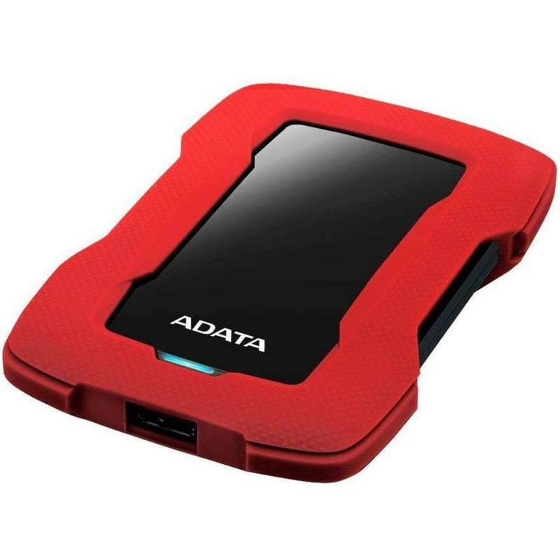 Adata HD330 AHD330-1TU31-CRD 1 TB Portable Hard Drive - External - Red - Thumbnail 4