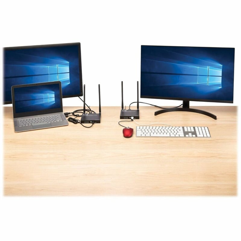 WIRELESS HDMI+USB KVM EXT KIT 4K 50M IR PASSBACK SSID - Thumbnail 3