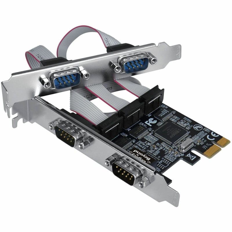 QUAD-SERIAL PORT RS-232 PCIE CARD ADDS FOUR RS-232 SERIAL PORTS - Thumbnail 1