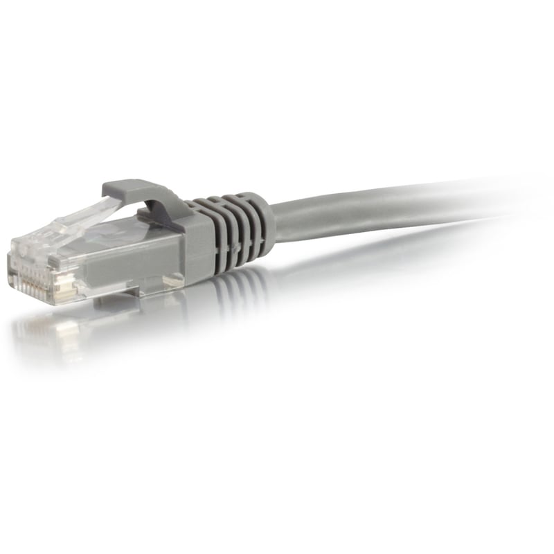 C2G 3ft Cat5e Ethernet Cable - Snagless Unshielded (UTP) - Gray - Thumbnail 3