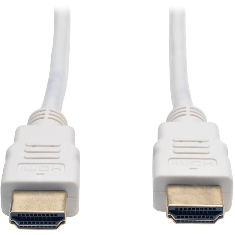 Eaton Tripp Lite Series High-Speed HDMI Cable (M/M) - 4K, Gripping Connectors, White, 6 ft. (1.8 m) - Thumbnail 1