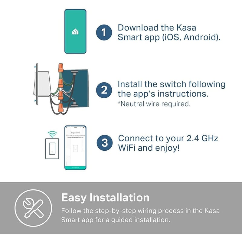 TP-Link Kasa Smart HS200 - Kasa Smart Light Switch - Thumbnail 3