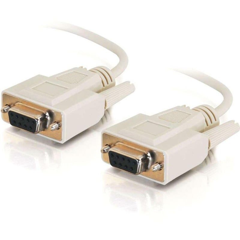 1FT DB9 NULL MODEM CABLE F/F - Thumbnail 1