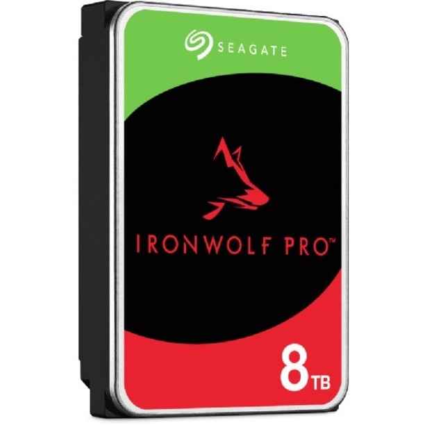 Seagate IronWolf Pro ST8000NT001 8 TB Hard Drive - 3.5" Internal - SATA (SATA/600) - Conventional Magnetic Recording (CMR) Method - Thumbnail 3