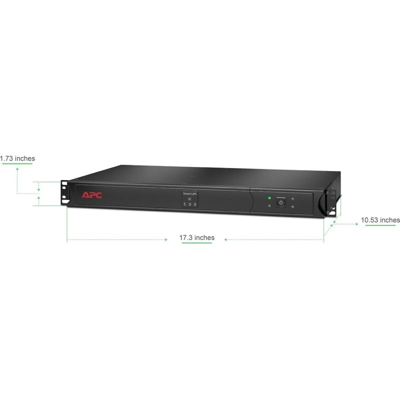 APC SMART-UPS SC 500VA 120V 1U RACKMOUNT - Thumbnail 3