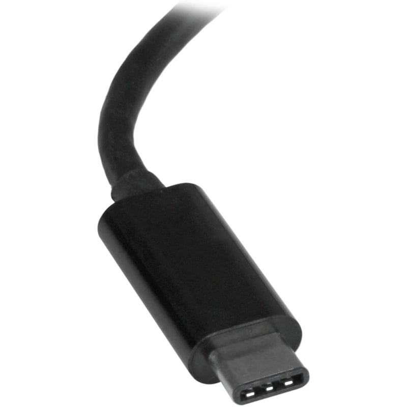 StarTech.com USB C to Gigabit Ethernet Adapter - Thunderbolt 3 - 10/100/1000Mbps - Black - Thumbnail 2