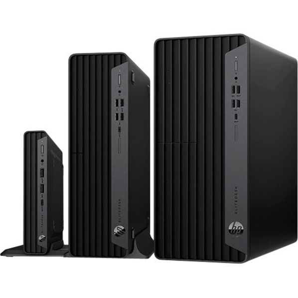 HP EliteDesk 800 G6 Desktop Computer - Intel Core i3 10th Gen i3-10100T Quad-core (4 Core) 3 GHz - 8 GB RAM DDR4 SDRAM - 128 GB M.2 PCI Express NVMe SSD - Desktop Mini - Thumbnail 2
