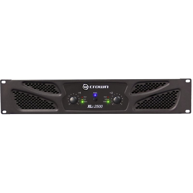 Crown 2500 Amplifier - 1000 W RMS - 2 Channel - Dark Gray - Thumbnail 1