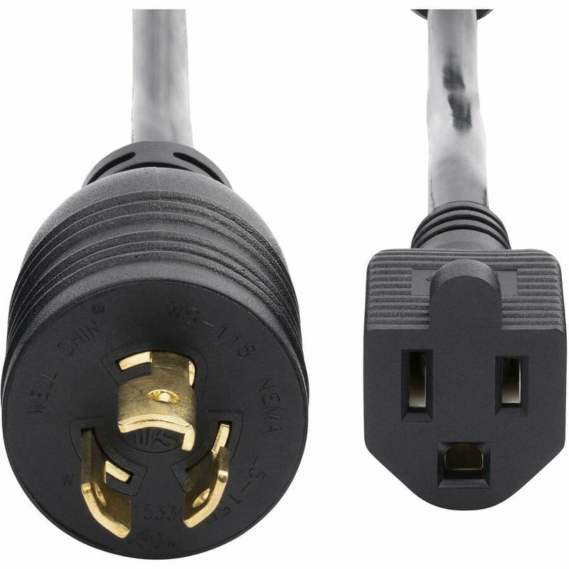 StarTech.com 1ft (30cm) Heavy Duty Power Cord, Twist-Lock NEMA L5-15P to NEMA 5-15R, 15A 125V, 14AWG, UL Listed Components - Thumbnail 4