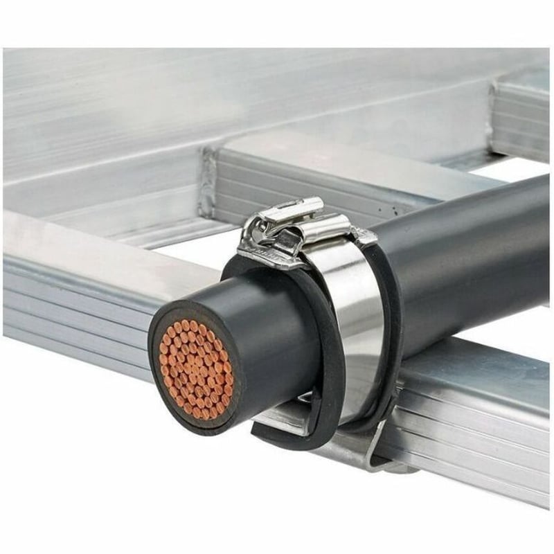 Panduit Pan-Steel MS10W75T30-Q6 Cable Cleat, MS Strap, 316L SS, Single/Trefoil/Quad - Thumbnail 2