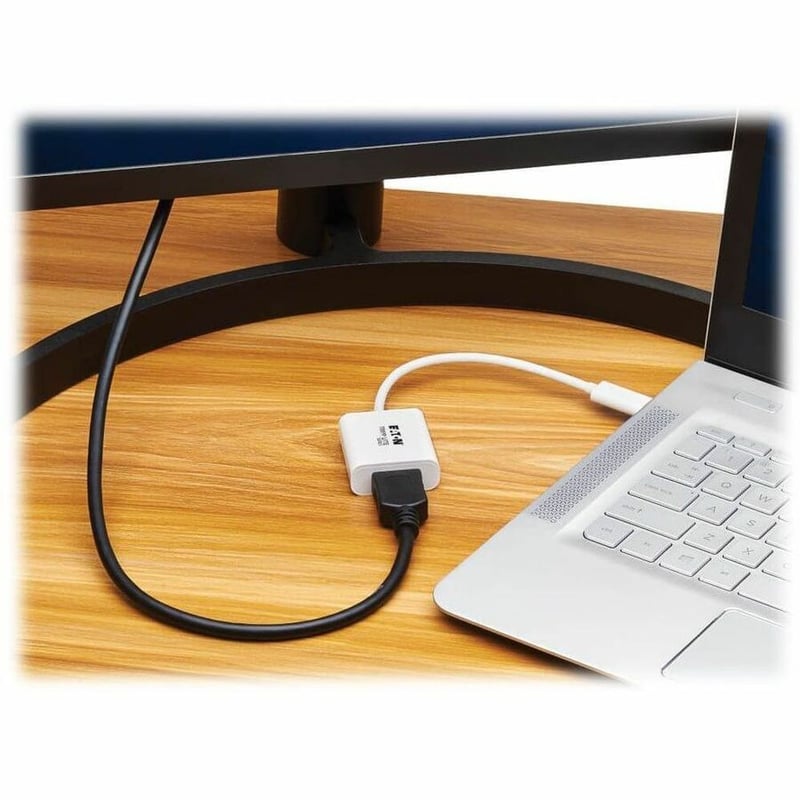 Eaton Tripp Lite Series USB-C to HDMI Adapter (M/F) - 8K 60 Hz, HDR, 4:4:4, HDCP 2.3, White - Thumbnail 2