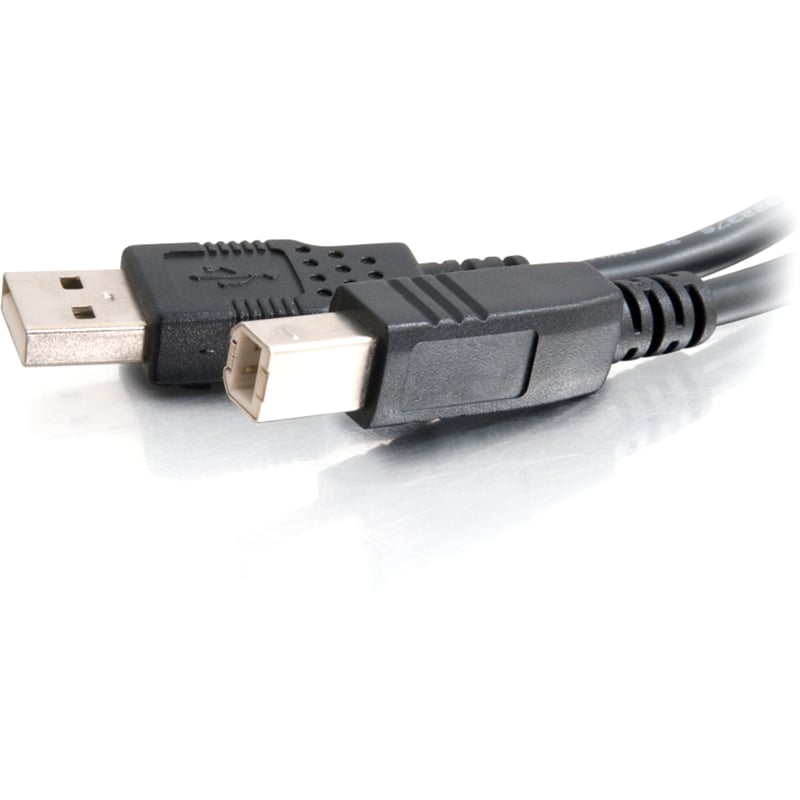 C2G 9.8ft USB A to USB B Cable - USB A to B Cable - USB 2.0 - Black - M/M - Thumbnail 3