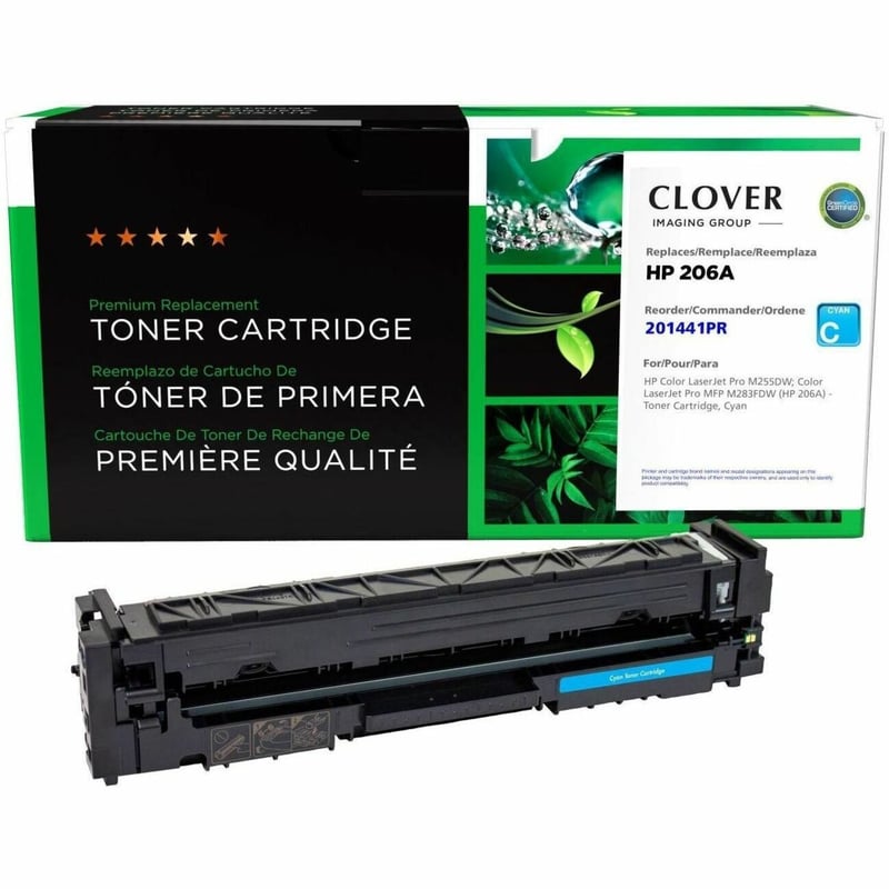 Clover Imaging Remanufactured Cyan Toner Cartridge (Reused OEM Chip) for HP 206A (W2111A) - Thumbnail 1