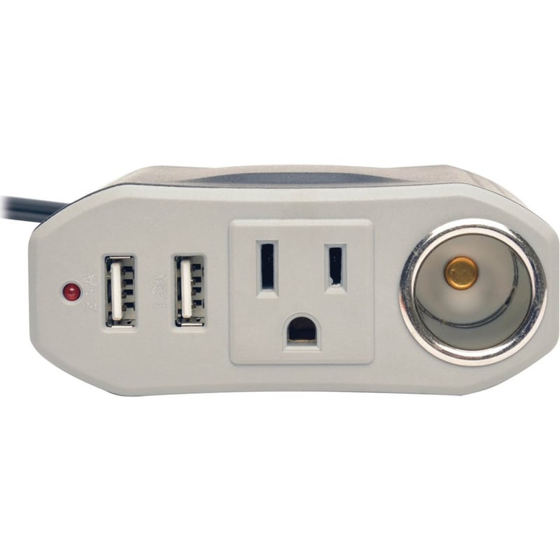 Tripp Lite by Eaton 100W PowerVerter Ultra-Compact Car Inverter with Outlet 12V CLA Receptacle and 2 USB Charging Ports - Thumbnail 3