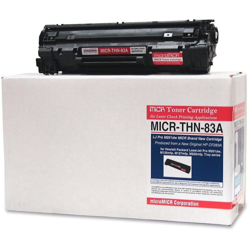 MICROMICR MICR CF283A HIGH QUALITY NEW BUILD TONER CARTRIDGE THAT WORKS WITH HP - Thumbnail 1