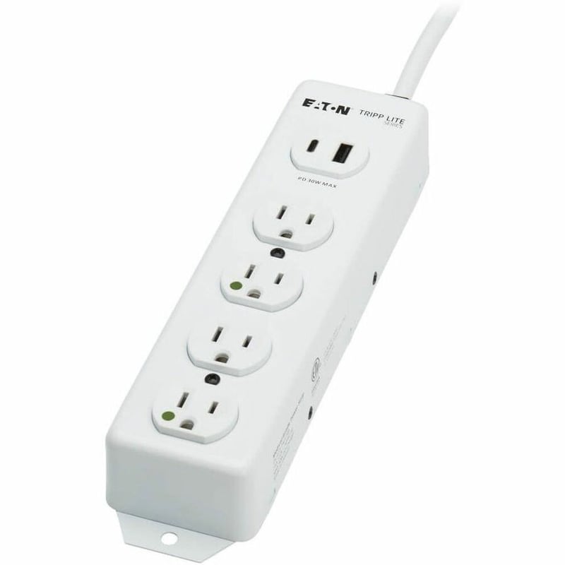 UL 1363 MEDICAL POWER STRIP 4 OUTLETS USB CHARGING 15FT CORD