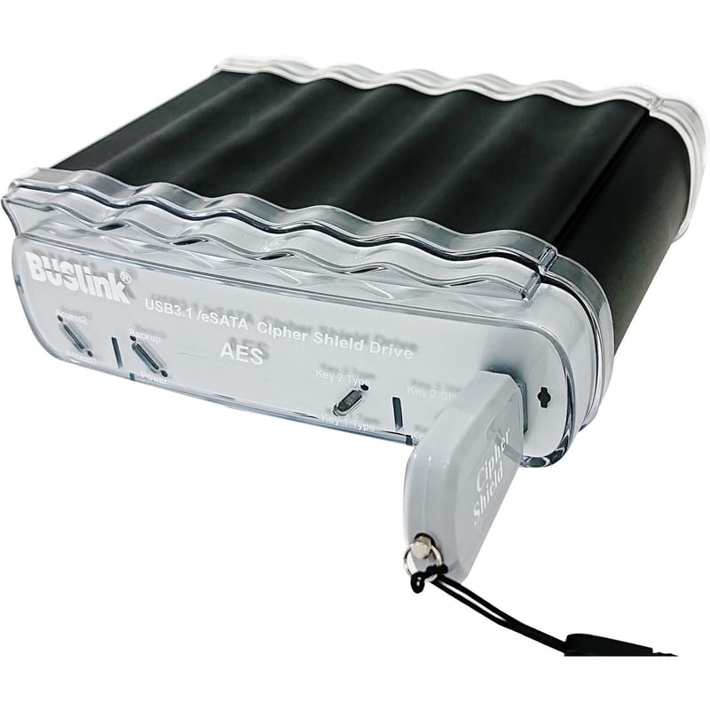 Buslink CipherShield CDSX-4TSDG2 4 TB Portable Solid State Drive - 2.5" External - eSATA - TAA Compliant - Thumbnail 1