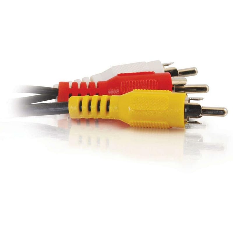 50FT A/V RCA CABLE BLACK 3-RCAM VALUE - Thumbnail 4