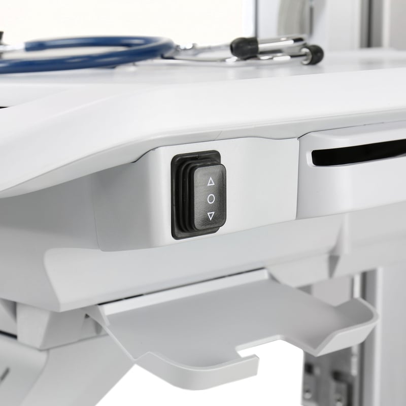 Ergotron StyleView Electric Lift Cart with LCD Arm, LiFe Powered, 1 Drawer (1x1) - Thumbnail 4